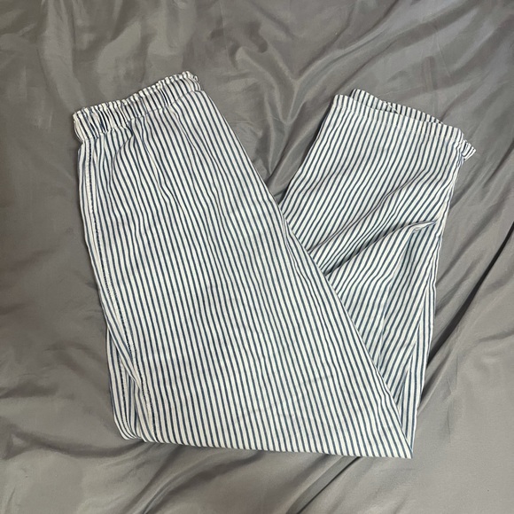 Marsh Landing Pants - blue n white striped cotton pants 👖